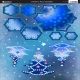 Christmas Tree & Snowflake - Blue