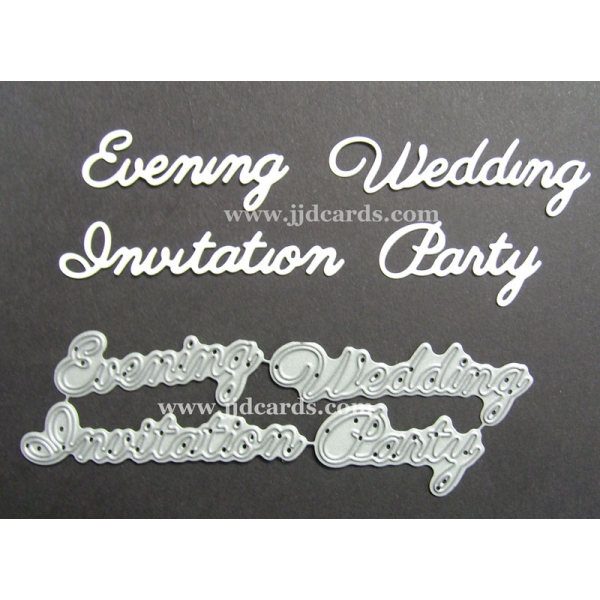 Britannia Dies - Wedding Invitation Evening Party - Word Set - 080